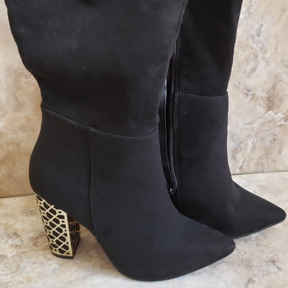 Charlotte Russe Shoes - Charlotte Russe • Over the Knee Suede Boot